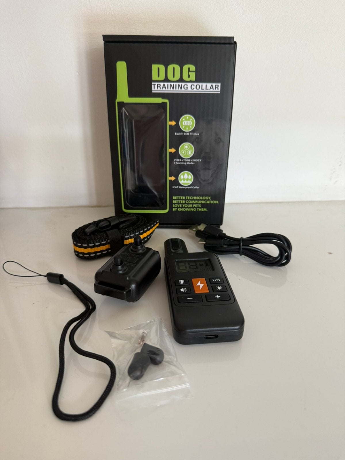 Trainingshalsband hond tril vibratie schok, Ophalen of Verzenden, Zo goed als nieuw