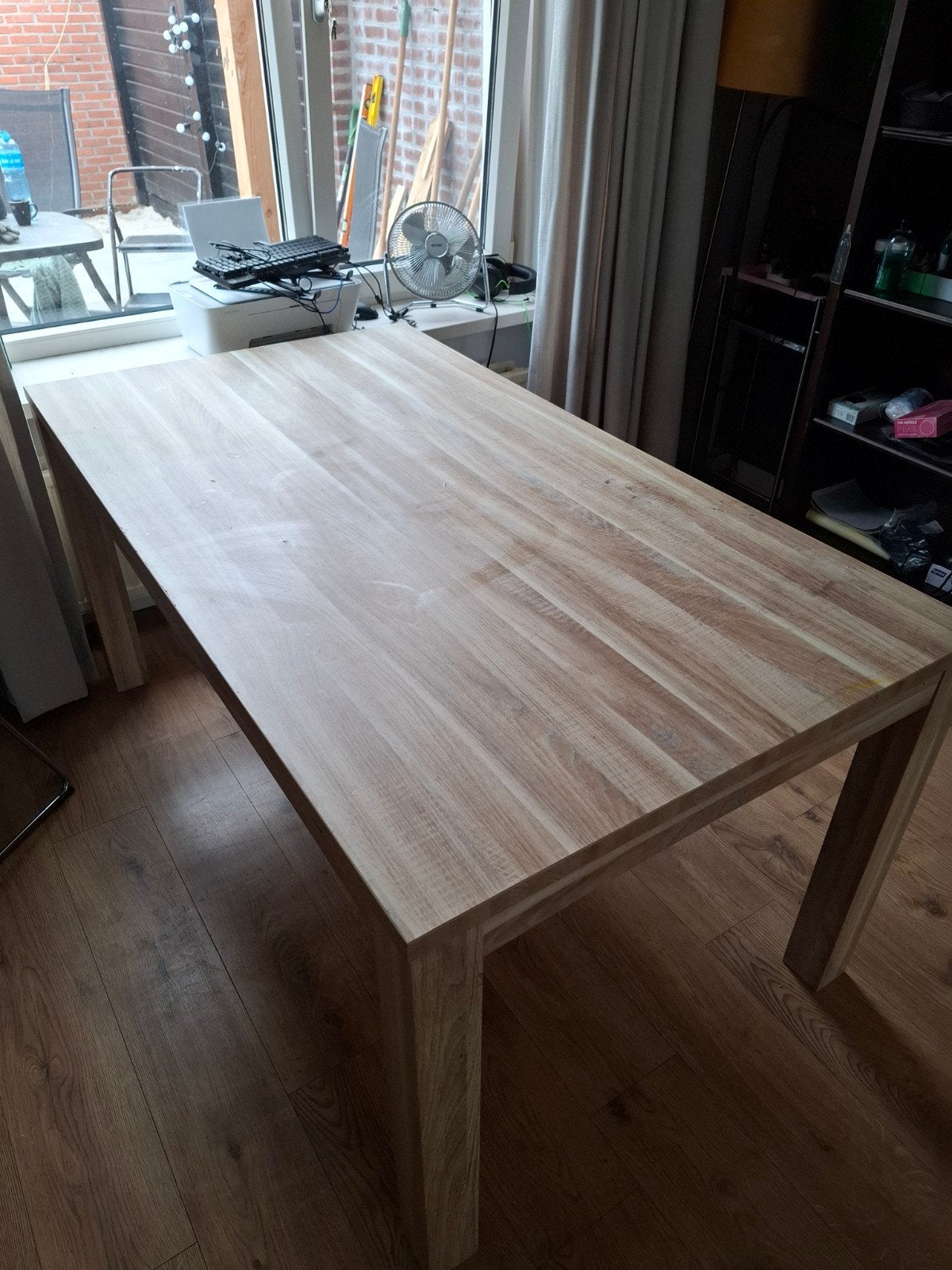 Gratis Eettafel - 4-6 personen - Gebruikt, Huis en Inrichting, Tafels | Eettafels, Ophalen, Gebruikt, 50 tot 100 cm, Vijf personen of meer