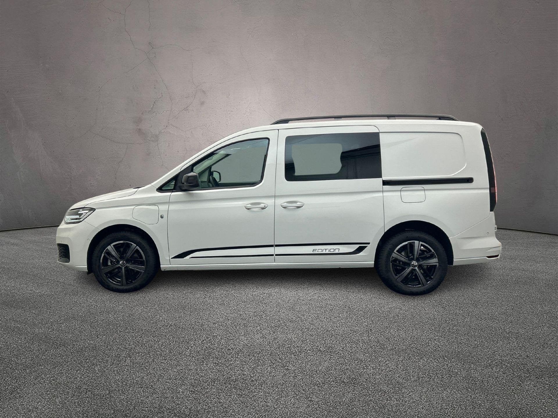 Volkswagen Caddy Cargo Flexible Maxi 1.5 TSI eHybrid Limited, Auto's, Bestelauto's, Stof, 4 cilinders, 150 pk, Wit
