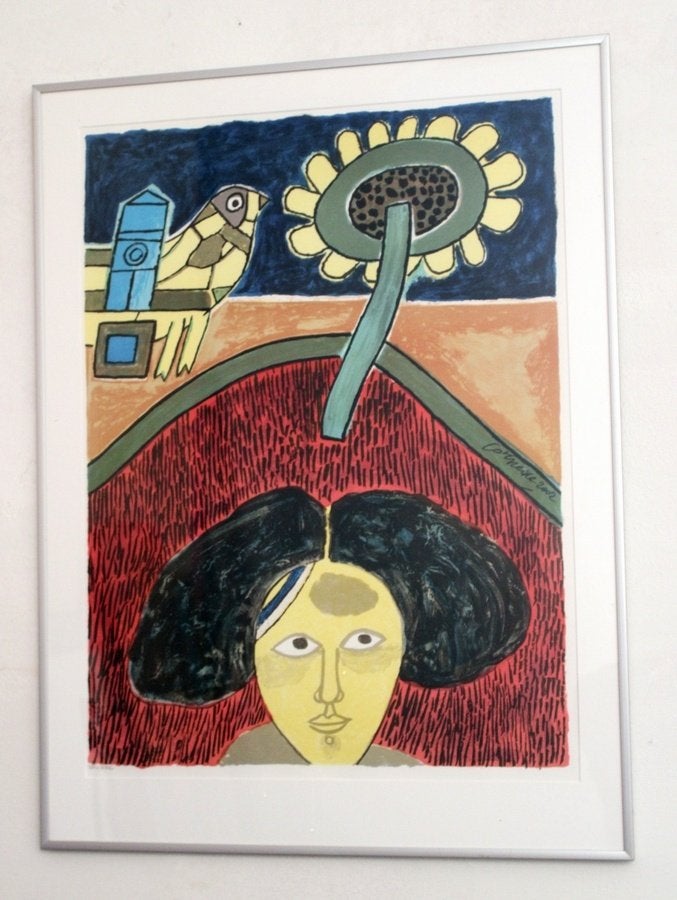 Corneille zeefdruk 2002 - mooi groot formaat, Gelimiteerde oplage, Ophalen, Zeefdruk