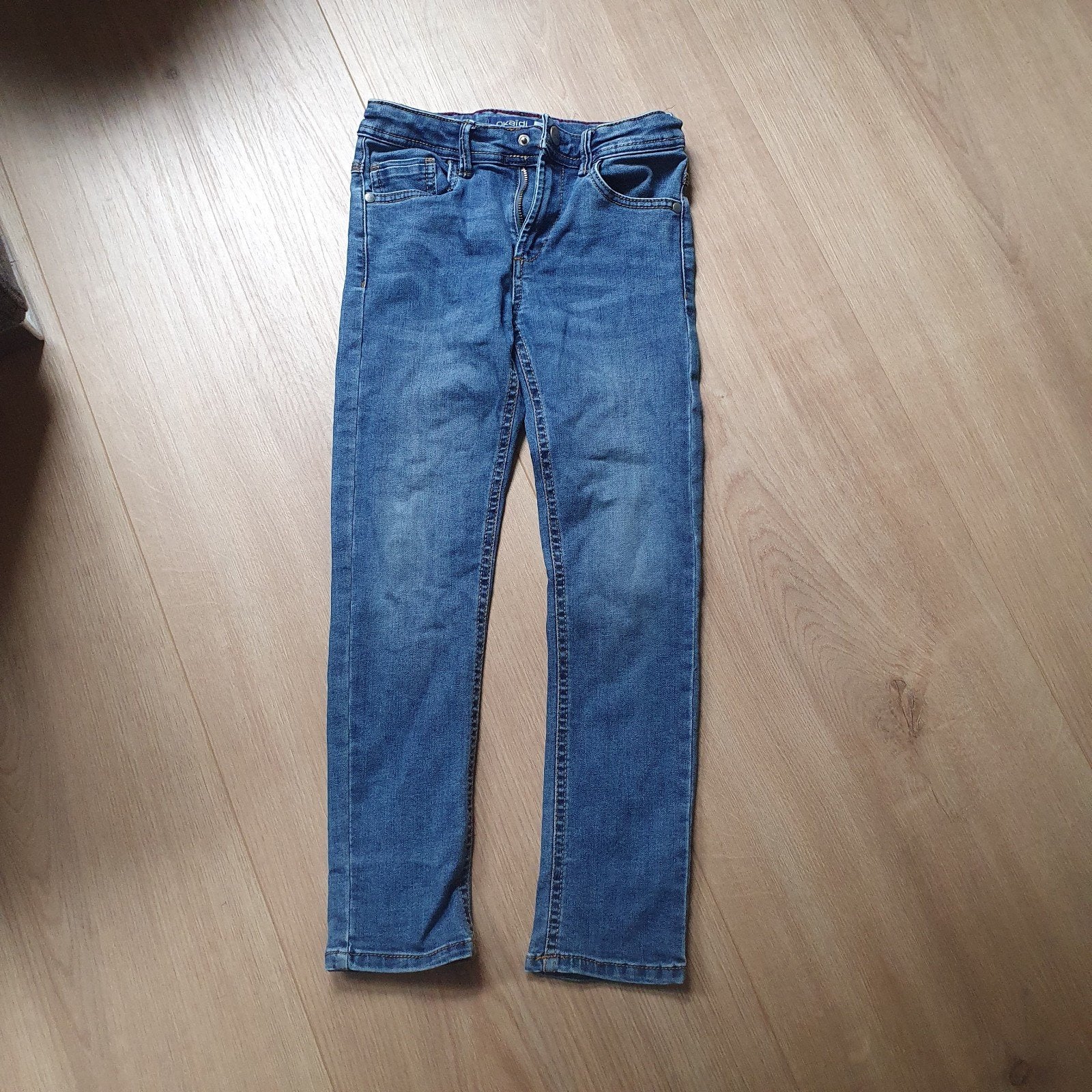 Okaïdi Slim Fit Jeans - Maat 122cm (7 jaar), Broek, Gebruikt, Jongen of Meisje, Okaïdi