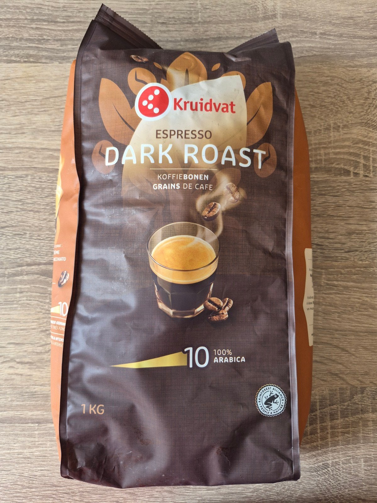 Kruidvat Espresso Dark Roast Koffiebonen 1 KG, Ophalen of Verzenden