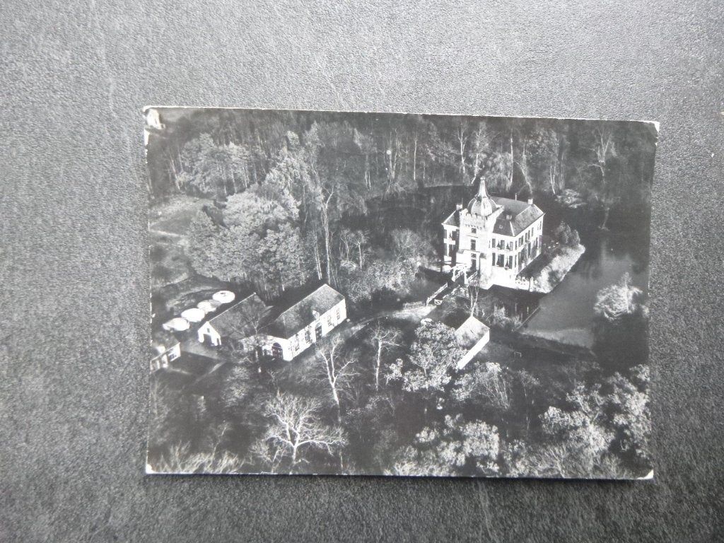 Heukelum, kasteel Heukelum/luchtfoto 1987, Verzamelen, Verzenden, 1980 tot heden, Gelopen, Noord-Brabant