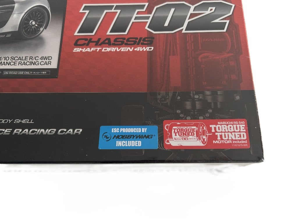 Tamiya 58749 1/10 R/C Audi R8 LMS 2008 (TT-02), Elektro, Nieuw, Ophalen of Verzenden, Schaal 1:10