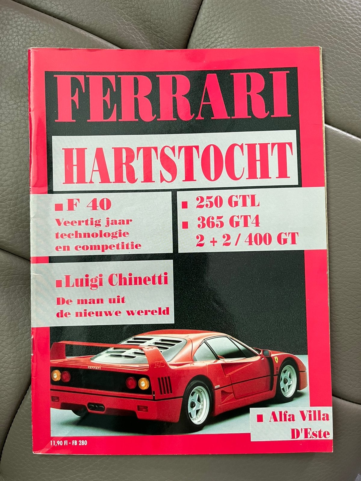 Ferrari Hartstocht F40 magazine boek vintage, Boeken, Ophalen of Verzenden, Zo goed als nieuw, Ferrari