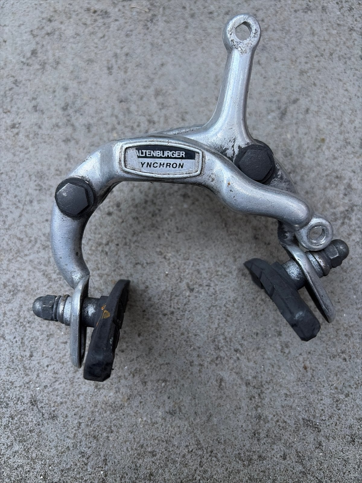 Altenburger Synchron fietsrem - Vintage remklauw, Remmen, Gebruikt, Ophalen of Verzenden, Aluminium