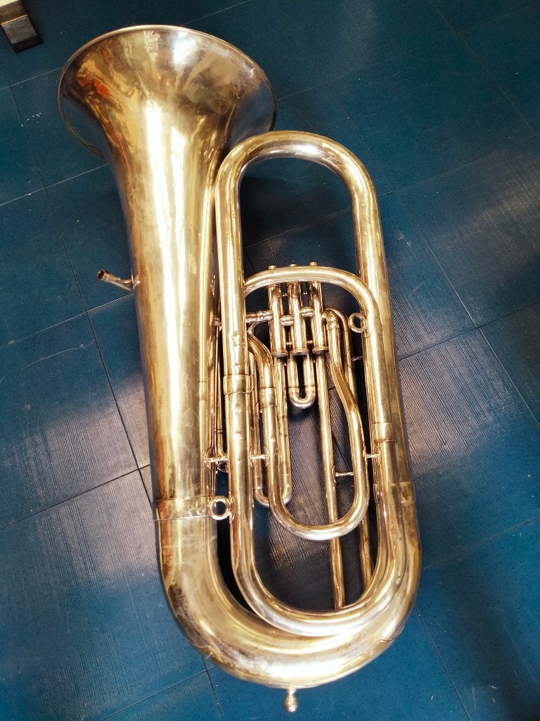 tuba, bes-bas, Ophalen, Gebruikt, Bes-tuba