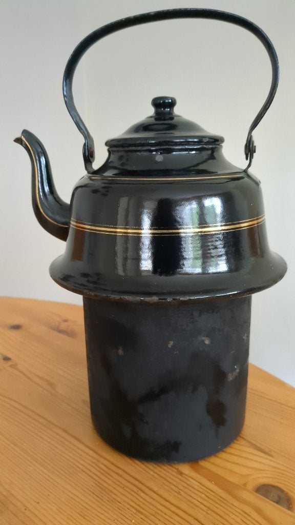 zwarte geëmailleerde ketel, Ophalen of Verzenden