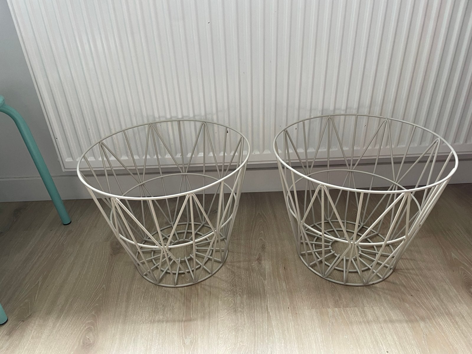 Opbergmanden van Ferm Living in beige/grijs kleur, Ophalen, Overige materialen, Mand, Rond