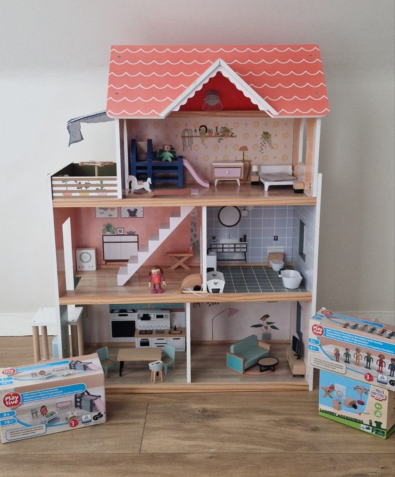 Mini Matters poppenhuis, helemaal compleet met aanvullingen., Kinderen en Baby's, Ophalen, Zo goed als nieuw, Poppenhuis