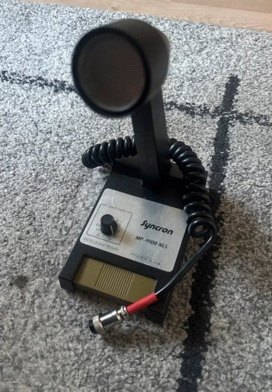 Tafelmicrofoon Syncron MP-4000 (Zetagi MB+4), Telecommunicatie, Zenders en Ontvangers, Ophalen of Verzenden, Gebruikt, Zender
