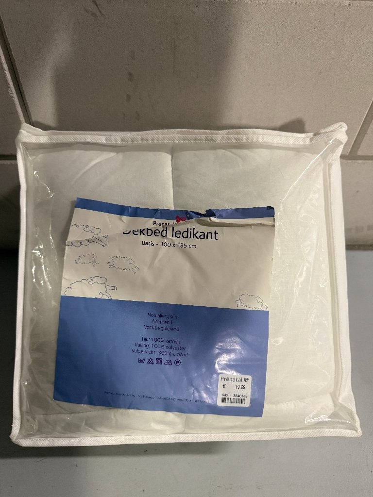 Prénatal dekbed voor ledikant, maat 100 135 cm, Gebruikt, Jongetje of Meisje, Wit, Ophalen of Verzenden