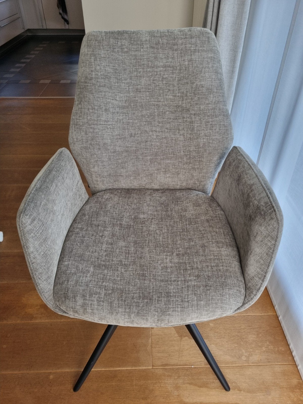 Nieuwe stoelen Puebla, Ophalen, Zwart, Nieuw, Stof