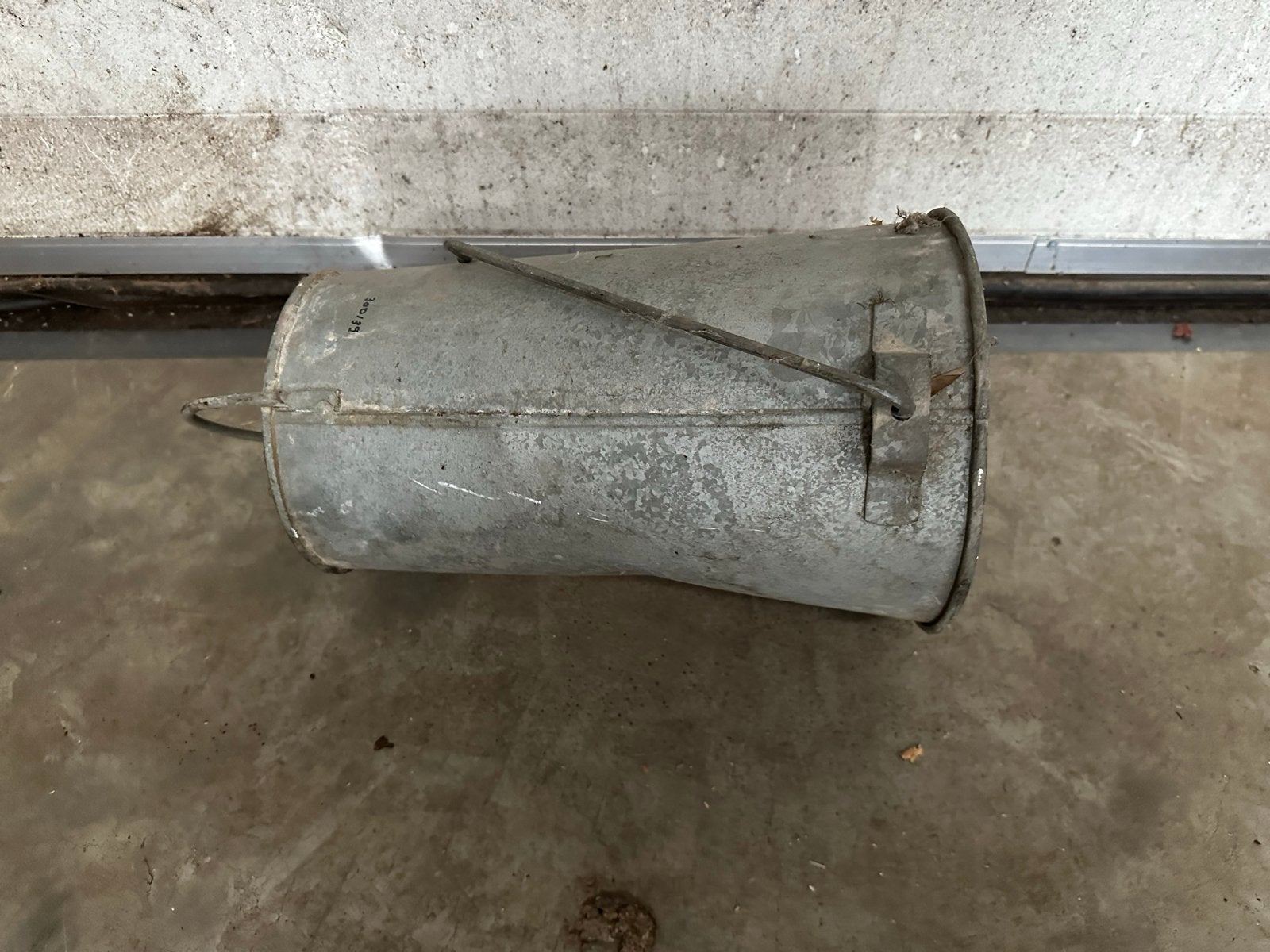 Vintage Zinken Emmer - Decoratief en Robuust, Ophalen of Verzenden