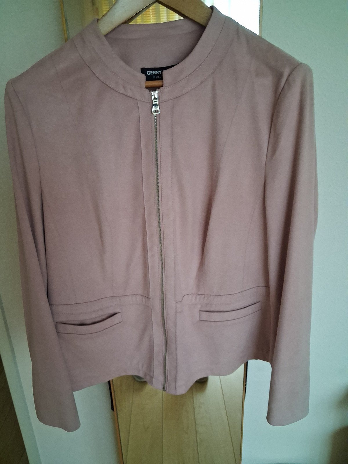 Roze blazerjasje maat 44 van Gerry Weber, soepel nepleer, Gerry Weber, Verzenden, Zo goed als nieuw