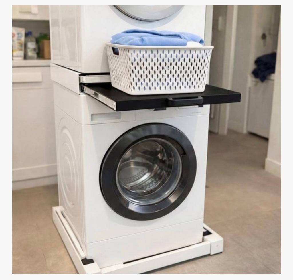 Universeel Tussenstuk Wasmachine Droger met Uitschuifblad, Ophalen of Verzenden, Zo goed als nieuw