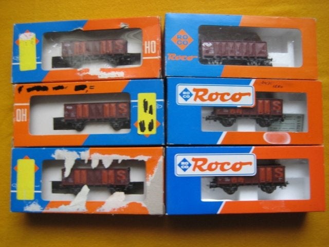 Bakwagon NS hoog Roco H0 HO, Gelijkstroom, Wagon, Ophalen of Verzenden, Roco