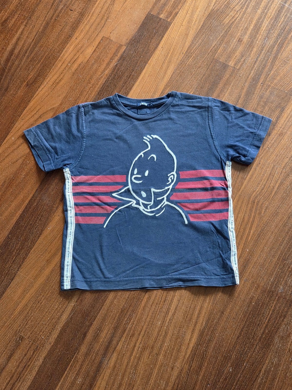 Gaaf Kuifje Tintin shirt 128-134, Ophalen of Verzenden, Zo goed als nieuw, Shirt of Longsleeve, Jongen