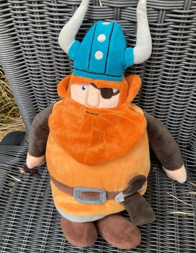 Hagar (de verschrikkelijke) van Wickie de Viking knuffel, Oranje, Overige merken, Overige karakters, Overige typen