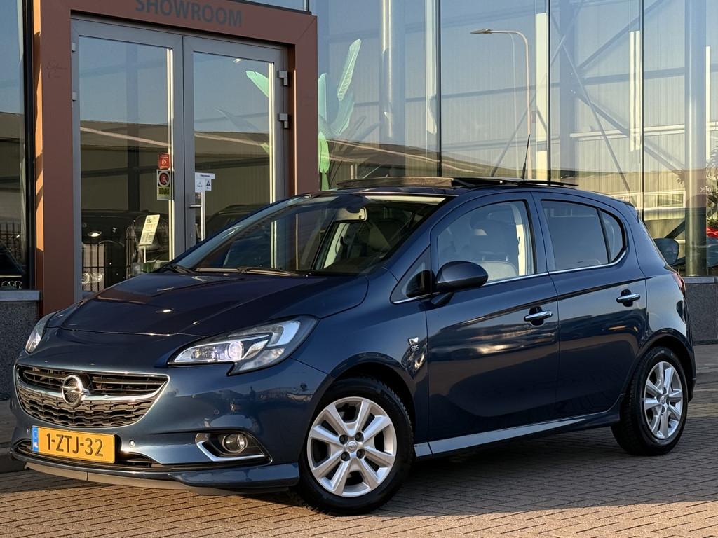 Opel Corsa 1.0 Turbo OPC-Line | DAB | Stoel/Stuurverwarming, Auto's, Gebruikt, Euro 6, Blauw, Leder en Stof