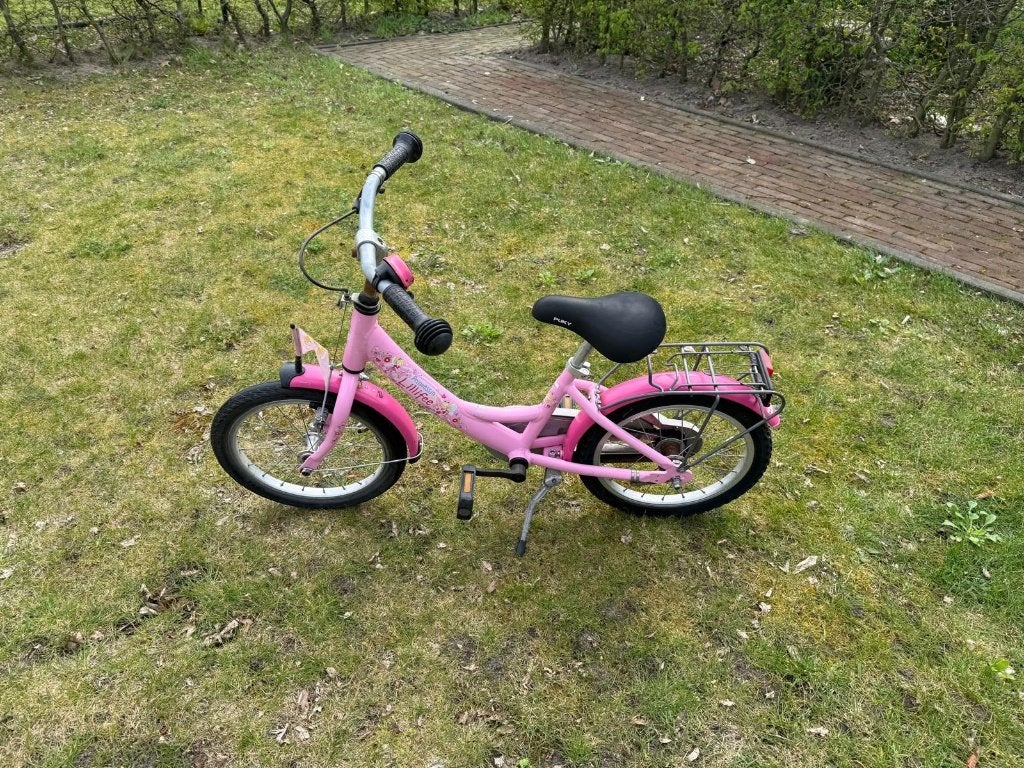 Kinderfiets roze, Ophalen, Gebruikt, Minder dan 16 inch