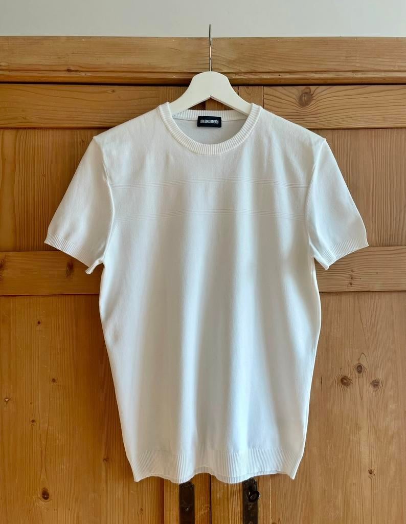 Top van Dirk Bikkembergs maat S., Verzenden, Wit, Nieuw, Korte mouw