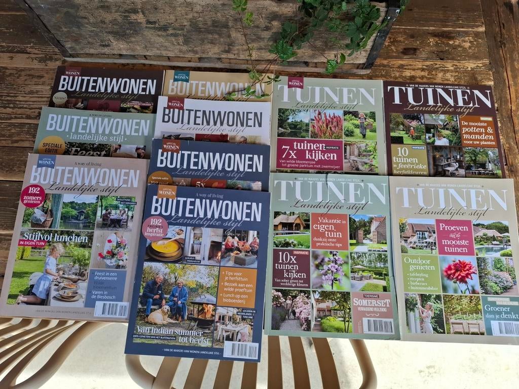 Tijdschriften Buitenwonen & Tuinen Landelijke Stijl, Boeken, Tijdschriften en Kranten, Ophalen, Gelezen, Overige typen