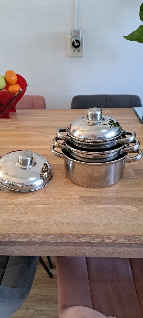 Pannenset voor camping, Ophalen, Gebruikt