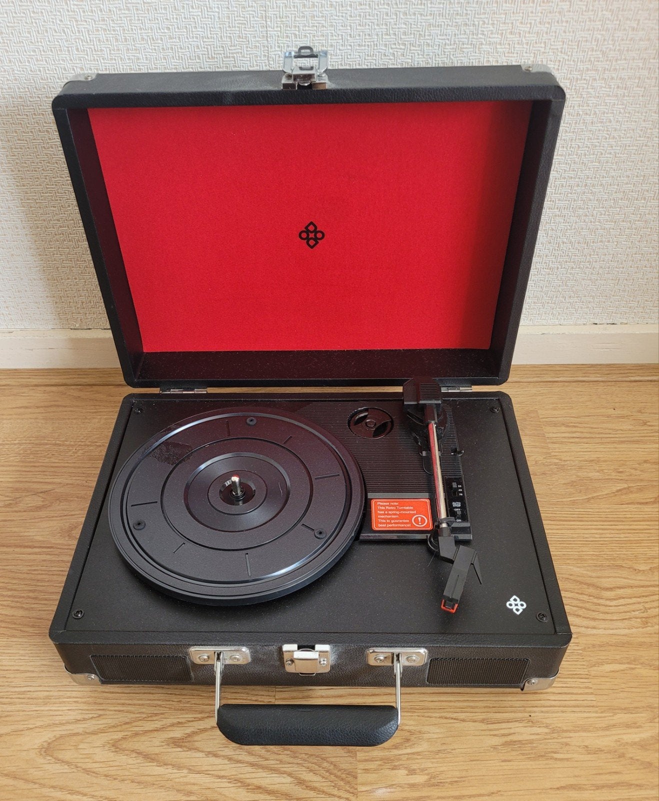 Draagbare Platenspeler Koffer Model - Zwart, Audio, Tv en Foto, Ophalen of Verzenden, Zo goed als nieuw, Platenspeler, Overige merken