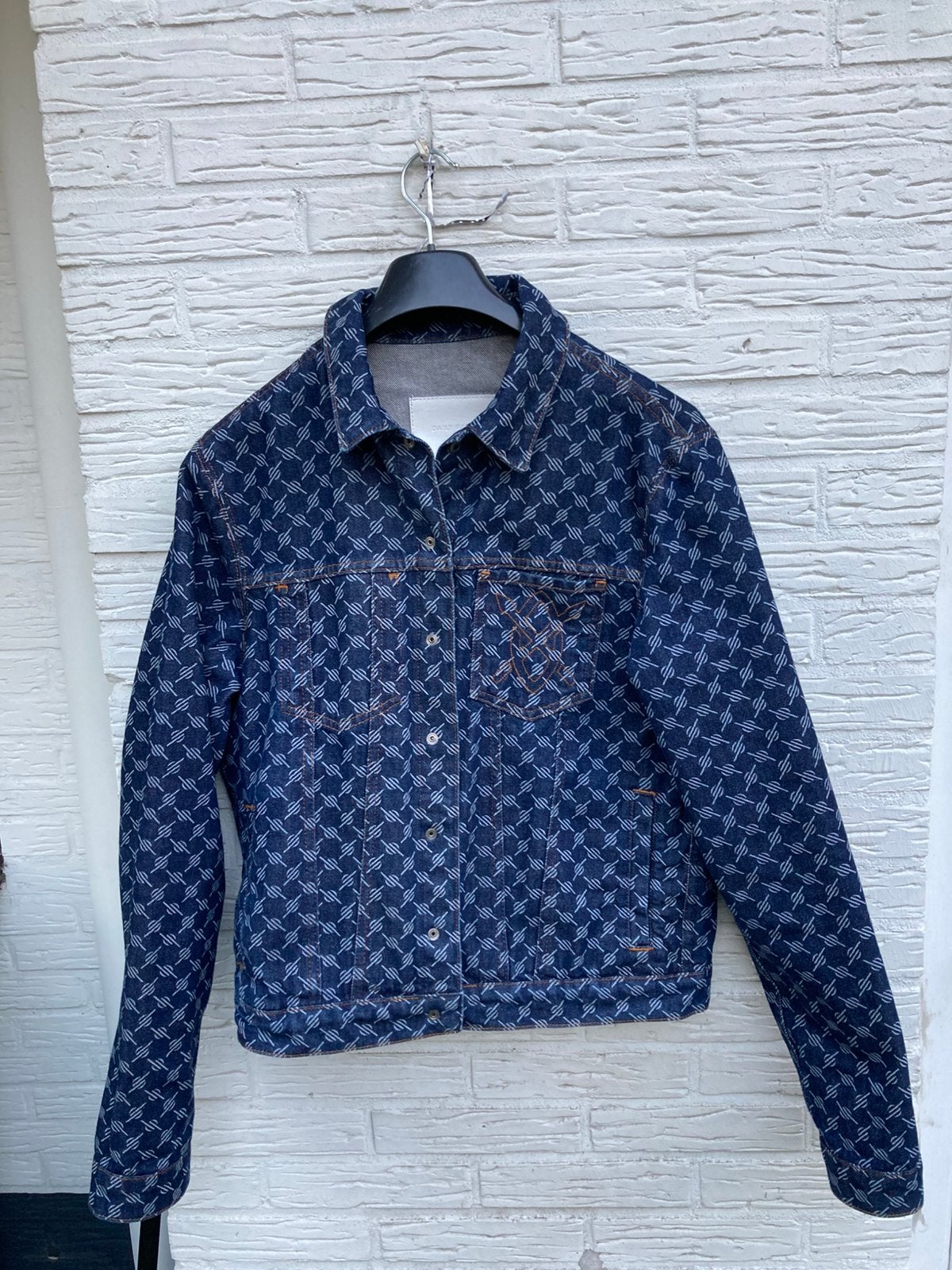 Daily Paper spijkerjas maat S/M, Kleding | Heren, Jassen | Zomer, Ophalen of Verzenden, Zo goed als nieuw, Maat 48/50 (M), Blauw