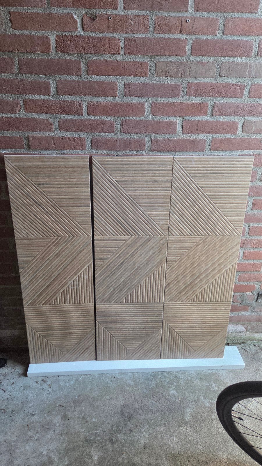 3x Ceralto Pavero Grain Decor-strip Houtlook Walnut, Doe-het-zelf en Verbouw, Tegels, Ophalen