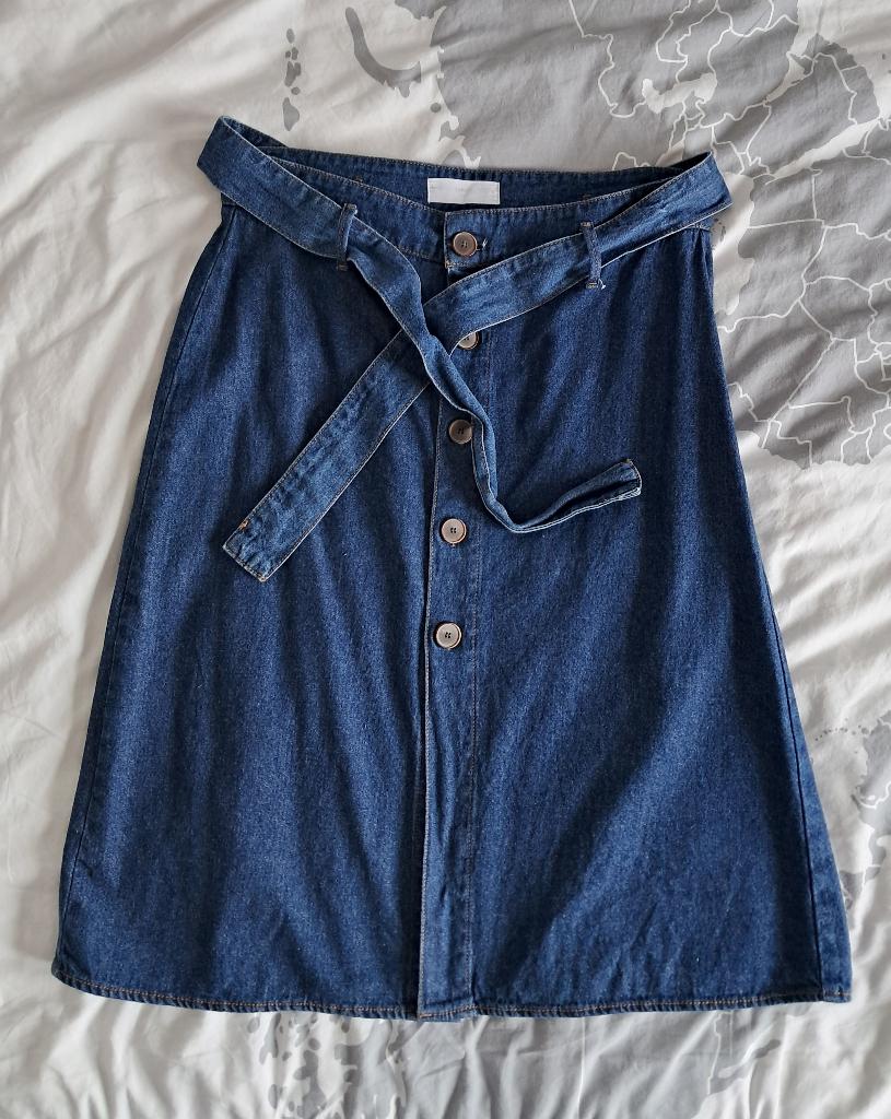 MNG denim rok maat l, Kleding | Dames, Maat 38/40 (M), Blauw, MNG, Ophalen of Verzenden