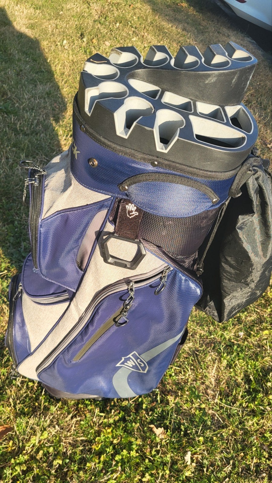Wilson Staff Golf Cartbag - Blauw/Grijs, Ophalen, Gebruikt, Tas