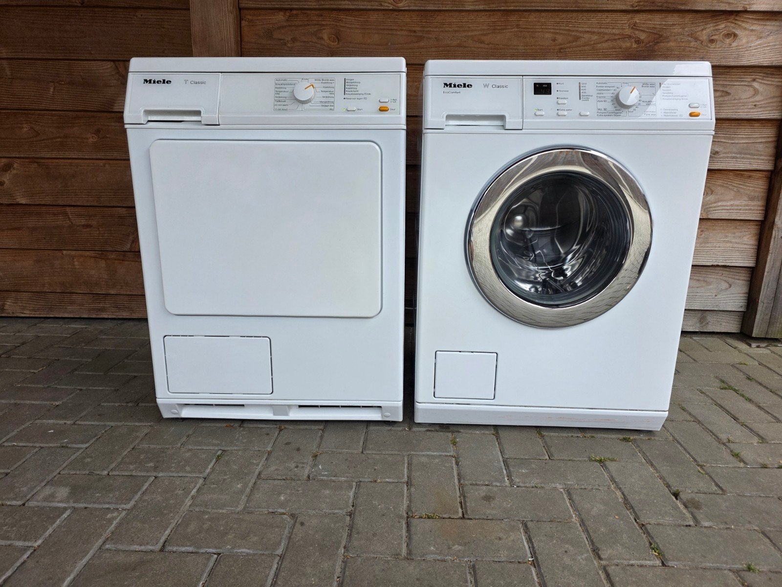 Miele SoftCare wasmachine + condensdroger bijpassende set, Ophalen