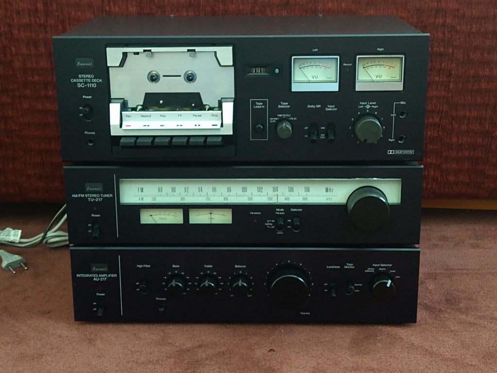 Sansui audio-set vintage AU-217  TU-217  SC1110, Audio, Tv en Foto, Stereo-sets, Overige merken, Tuner of Radio, Zo goed als nieuw