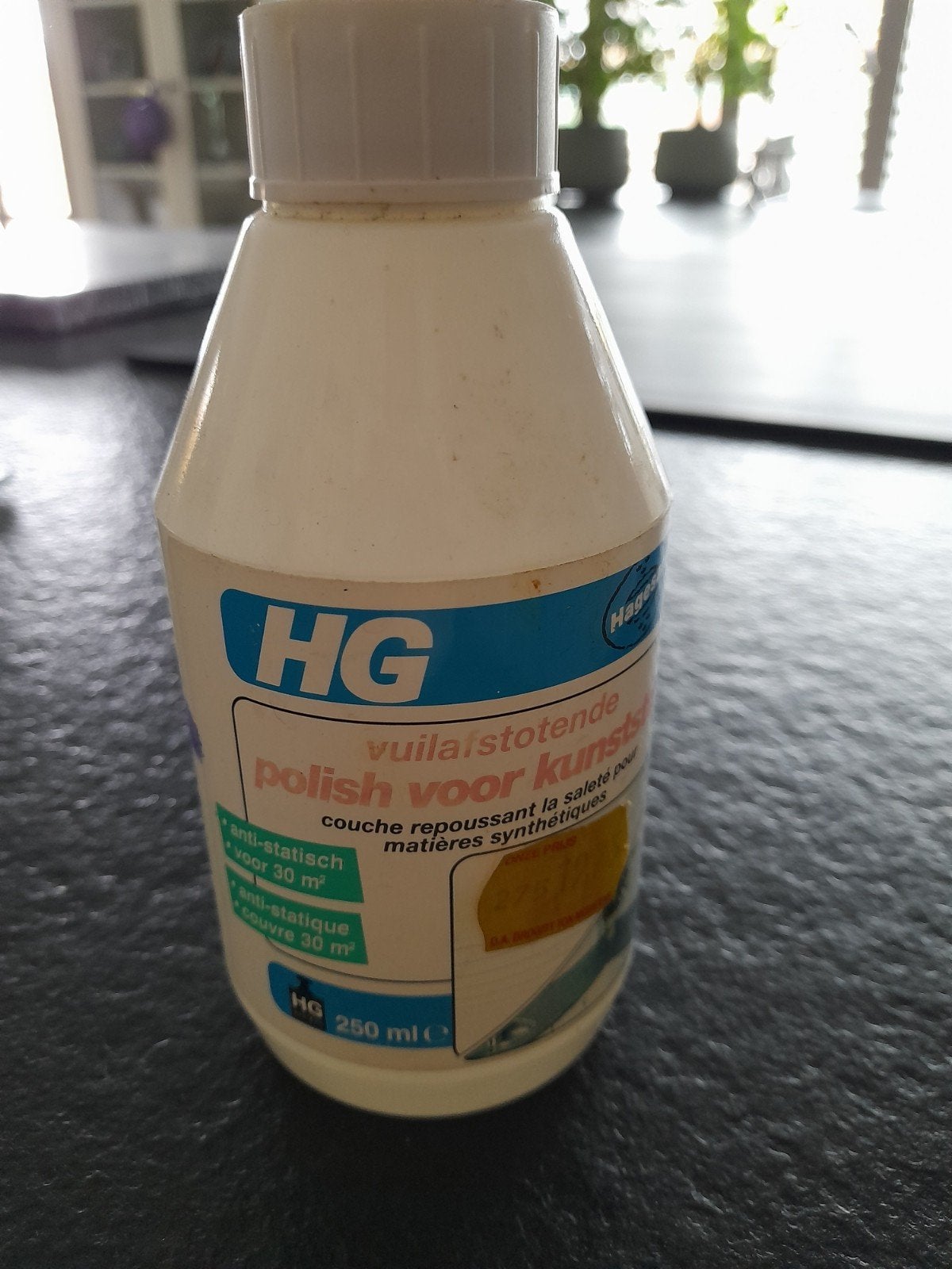1/2 Fles HG vuilafstotende polisch voor kunstof, Ophalen of Verzenden, Schoonmaakmiddel
