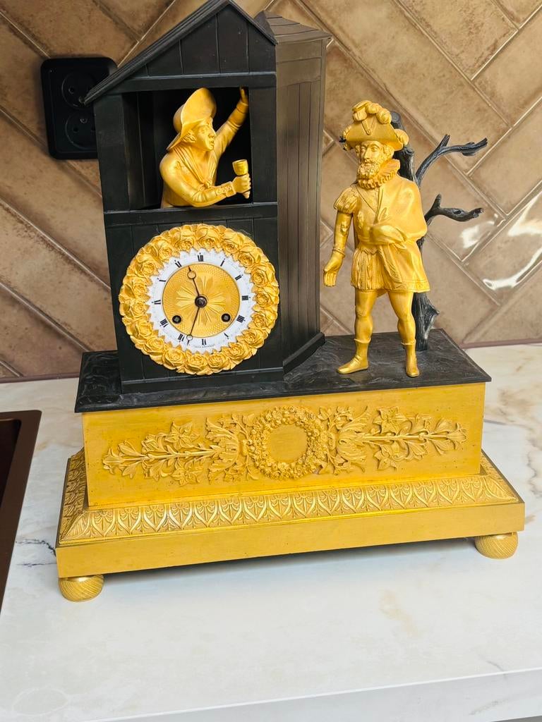 Top empire pendule, Antiek en Kunst, Antiek | Klokken, Ophalen of Verzenden