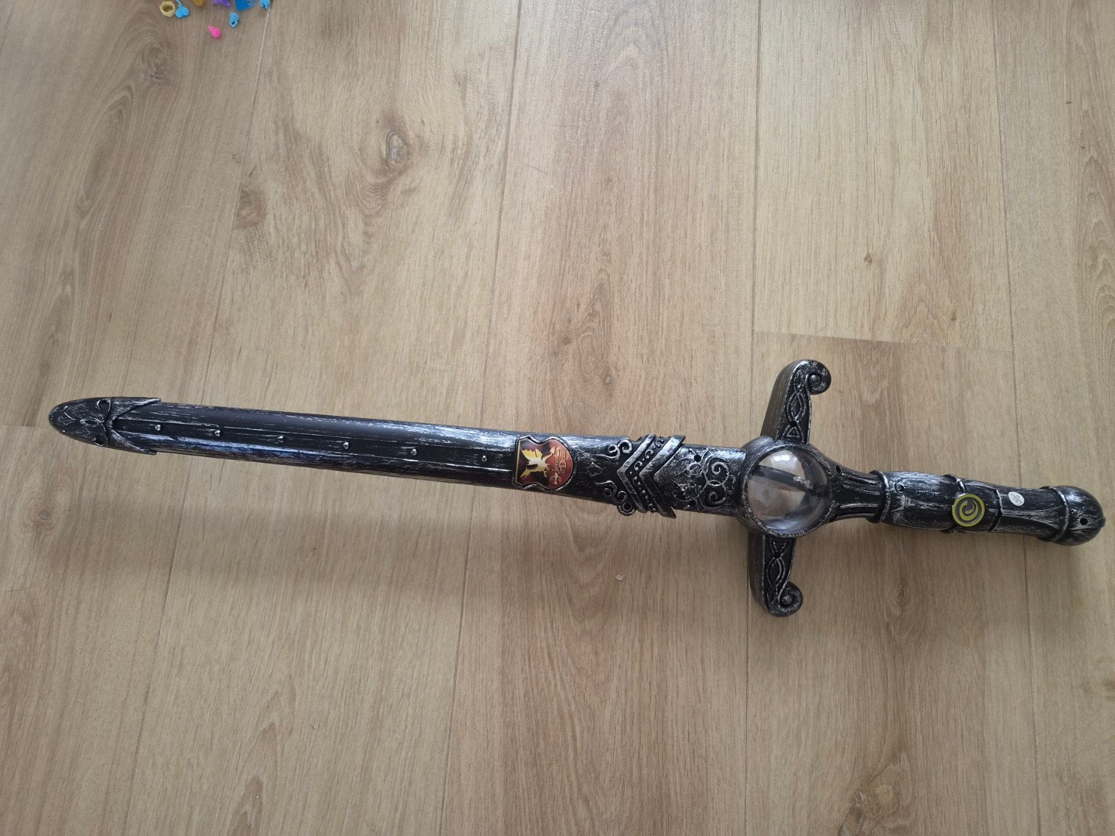 Ridderzwaard Efteling Joris en de draak met licht en geluid,, Ophalen, Gebruikt, Jongen of Meisje