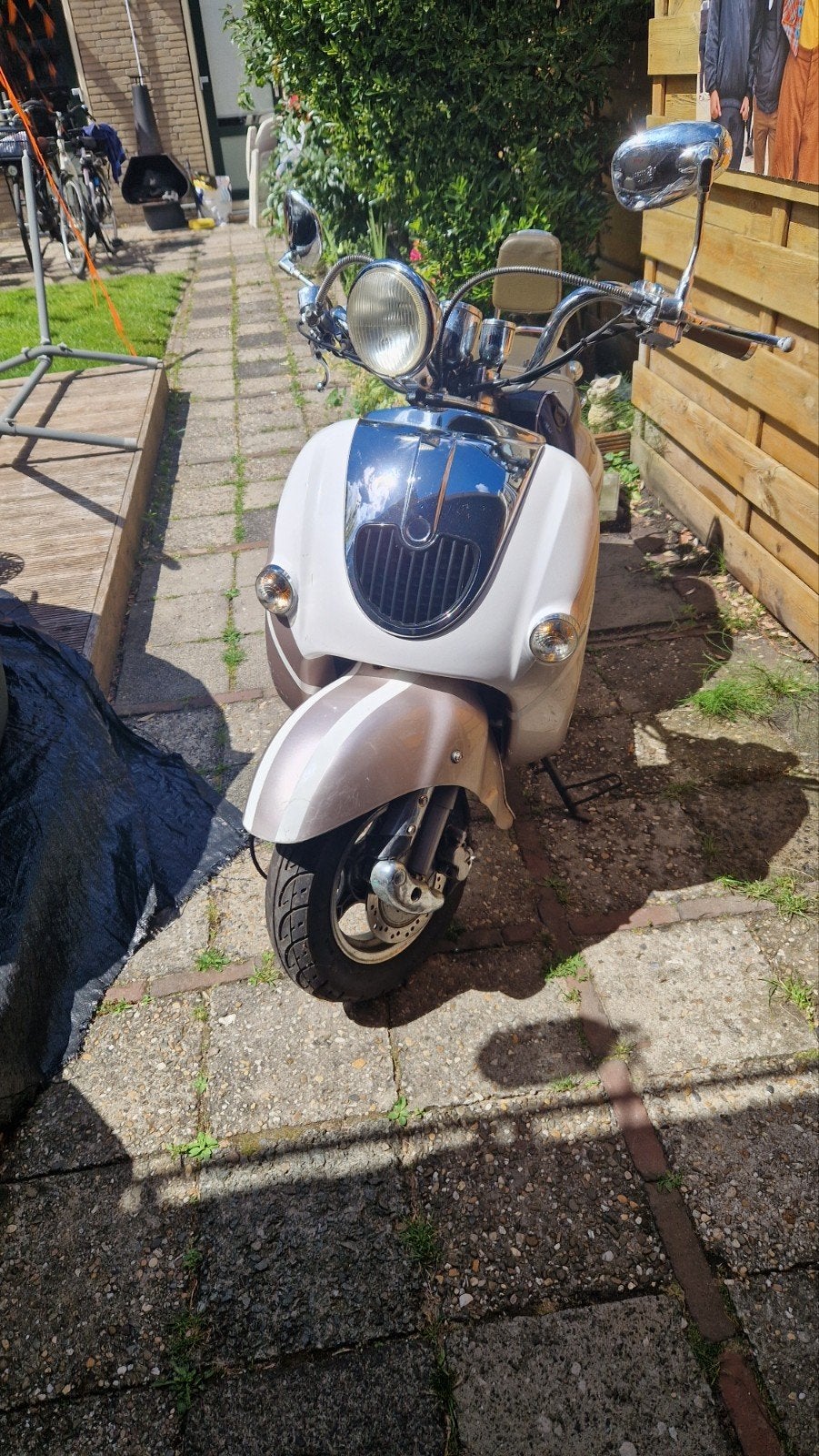 Te koop: Senzo Retro Scooter 25 km/u, Ophalen, Gebruikt, Benzine, Overige merken