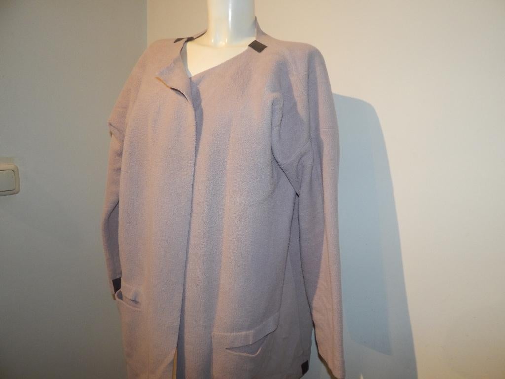 Henriette Steffensen poeder roze fleece achtig net vest M, Maat 38/40 (M), Henriette Steffensen, Verzenden, Zo goed als nieuw