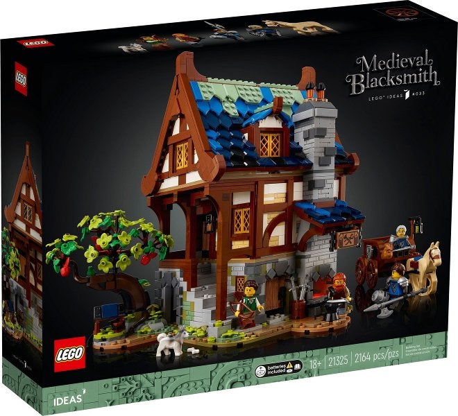 Lego Ideas 21325 Castle Black Falcons Medieval Blacksmith, Nieuw, Ophalen of Verzenden, Ideas, Complete set