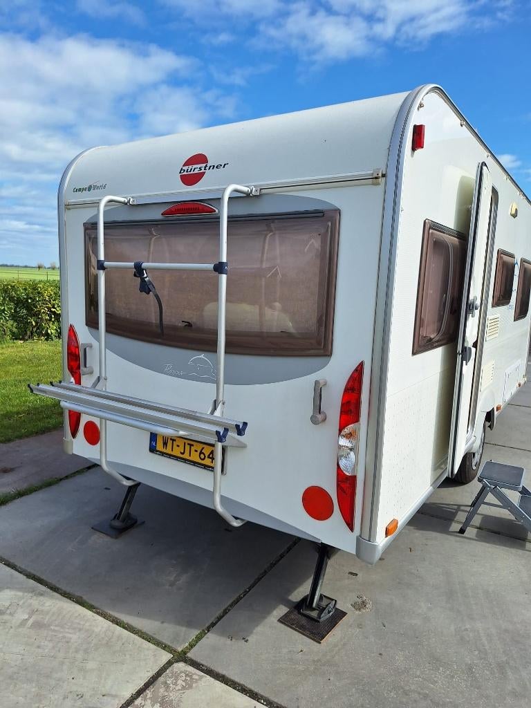 Bürstner Flipper 435 TS – Zeer compleet, rijk uitgerust, Hordeur, Rondzit, 750 - 1000 kg, Particulier