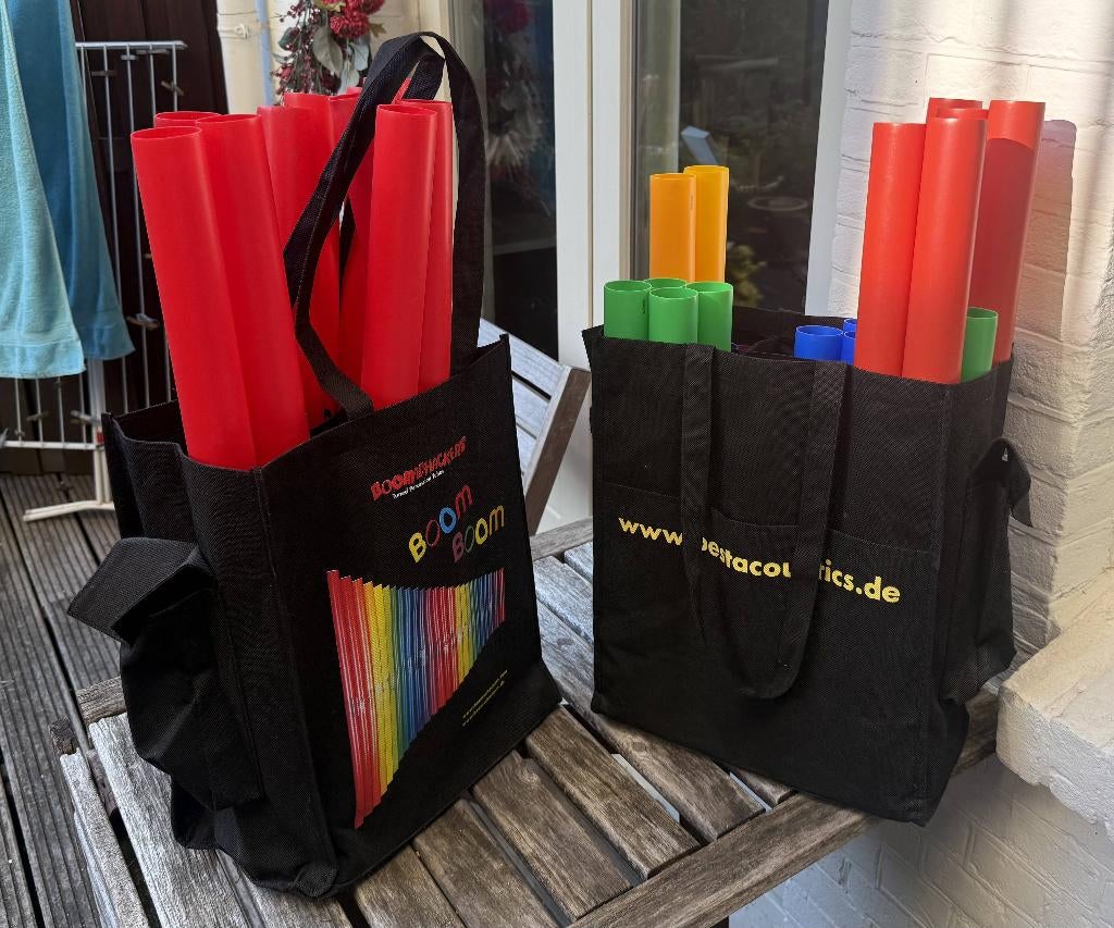 Boomwhackers, Muziek en Instrumenten, Percussie, Ophalen of Verzenden, Zo goed als nieuw, Melodische percussie