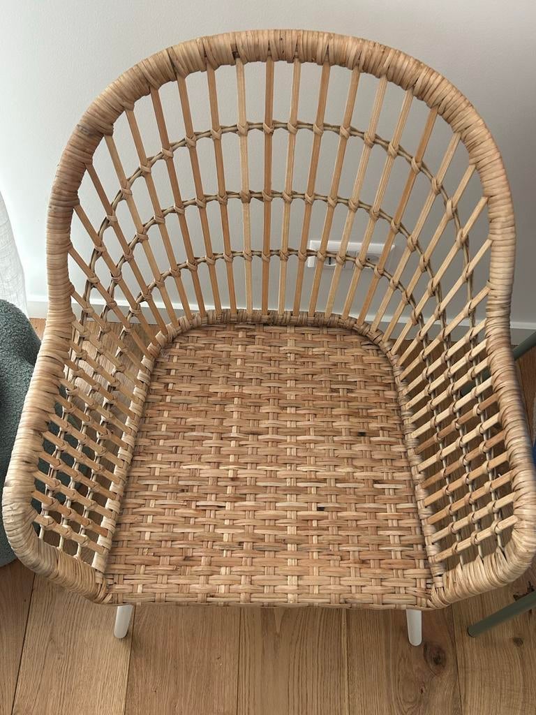 IKEA Nilsove Rotan Stoel - Comfortabel en Stijlvol, Ophalen, Overige kleuren, Riet of Rotan, Zo goed als nieuw
