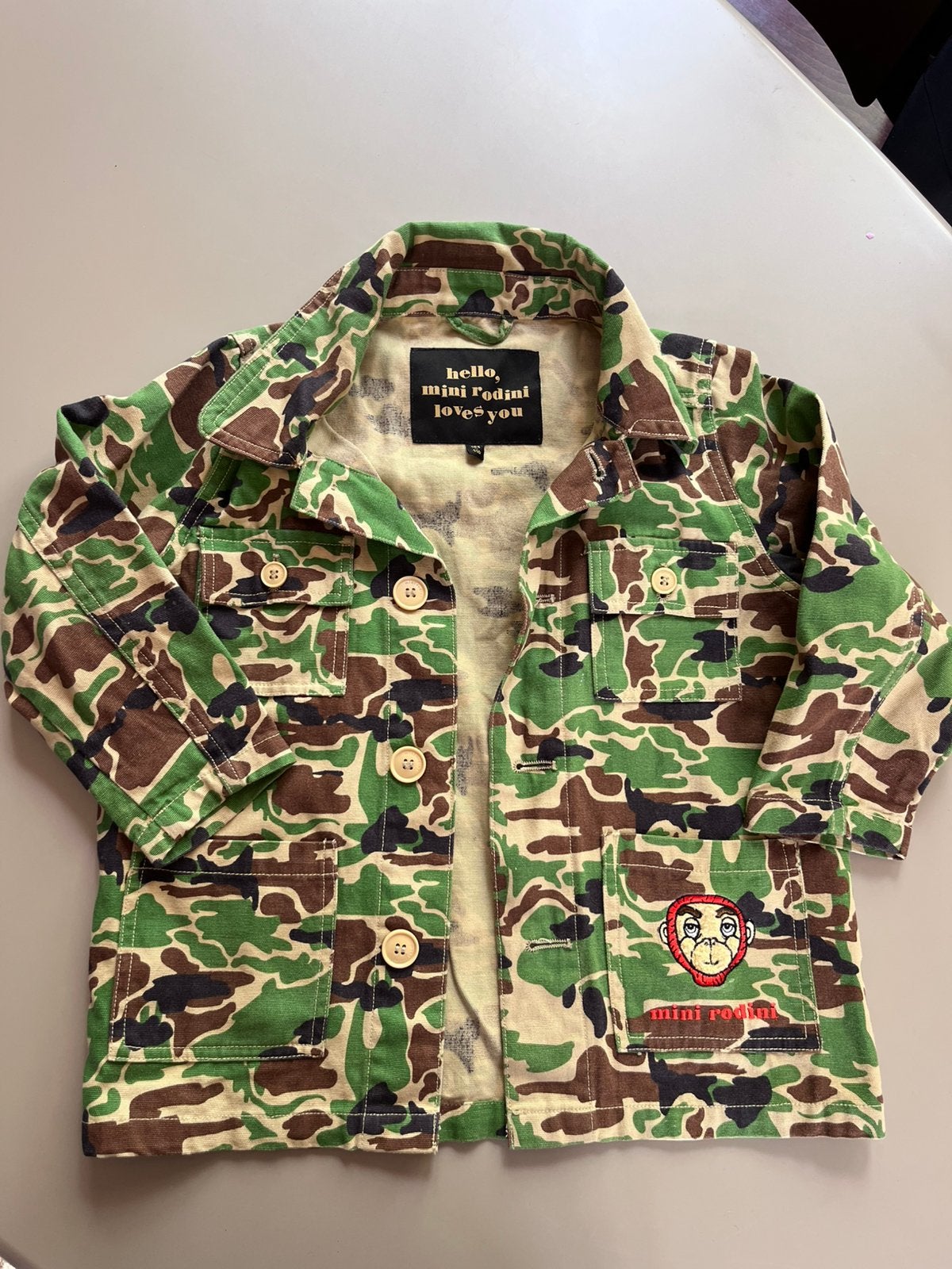 Safari Mini Rodini spijkerjas, Ophalen of Verzenden, Zo goed als nieuw, Jongen of Meisje, Jas