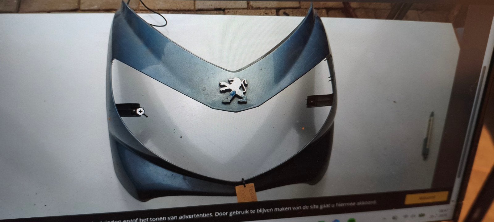 Elystar voor kap, Ophalen, Koplamp, Peugeot