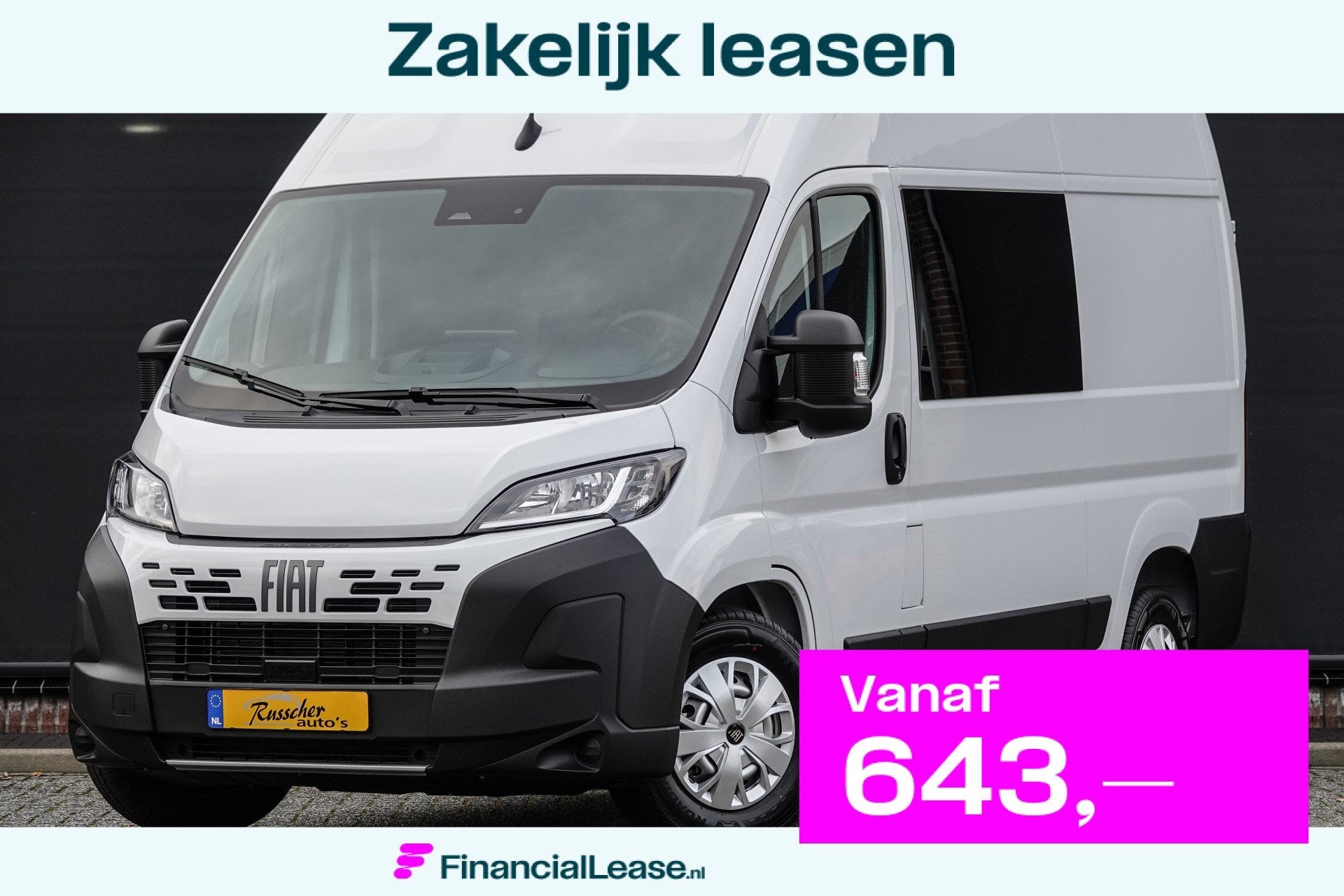 Fiat Ducato L2H2 2.2 MultiJet 140Pk Aut. | 35 | Dubbele cabi, 2033 kg, Stof, Gebruikt, 4 cilinders