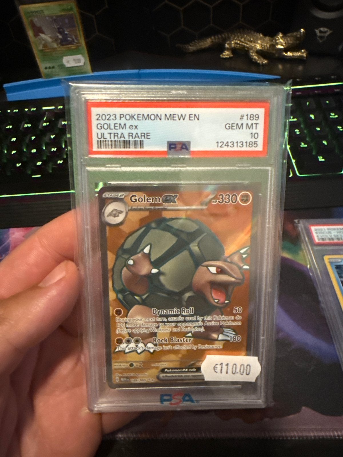 Golem ex Ultra Rare PSA 10 GEM MT Pokémon Kaart, Ophalen of Verzenden, Nieuw, Losse kaart