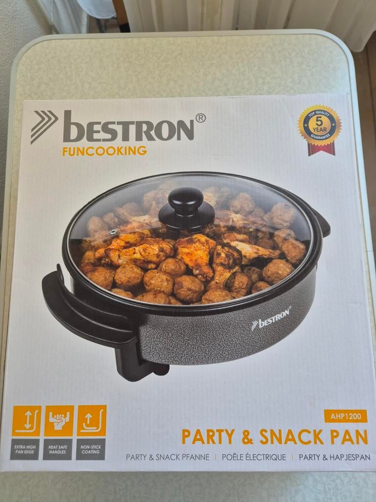 Nieuwe Bestron Party & Hapjespan AHP1200 - Multifunctioneel, Ophalen