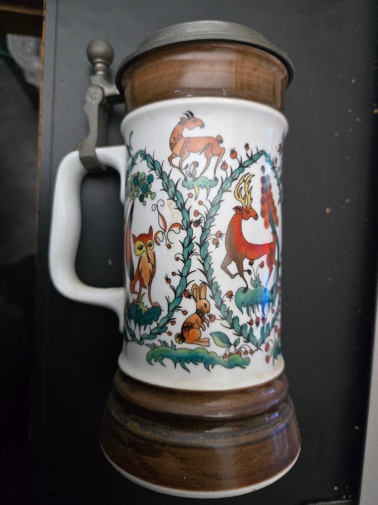 vintage Duitse porseleinen bierpul (Bierkrug) 1969 Rauschert, Ophalen